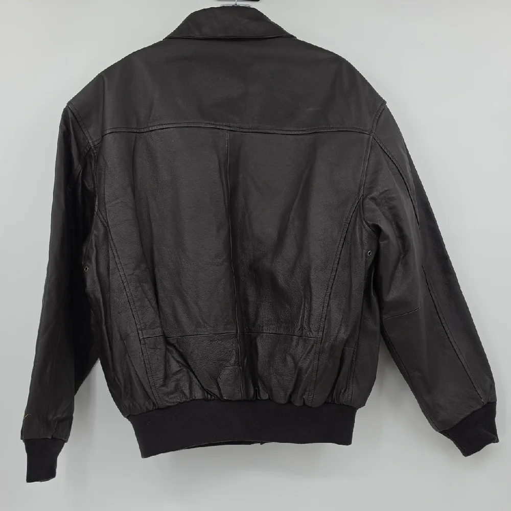 Air Force Men's Deep Brown Bomber Jacket Size L